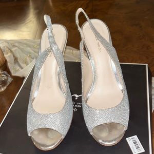 Pelle Moda Silver Heels